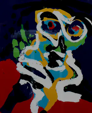 Karel Appel - Ingelijste zeefdruk: A summer evenings slumber - 1977 (DE LAATSTE!) kopen? Bied vanaf 1500!