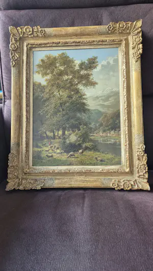 Frans van Severdonck - Landschap met herder en schapen. kopen? Bied vanaf 600!