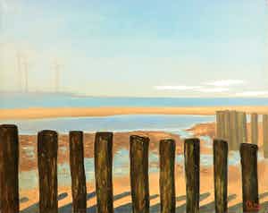 Valentin Bakardjiev - Olieverf op Doek, Early Spring in Zeeland II(Groot) verkocht voor € 100!