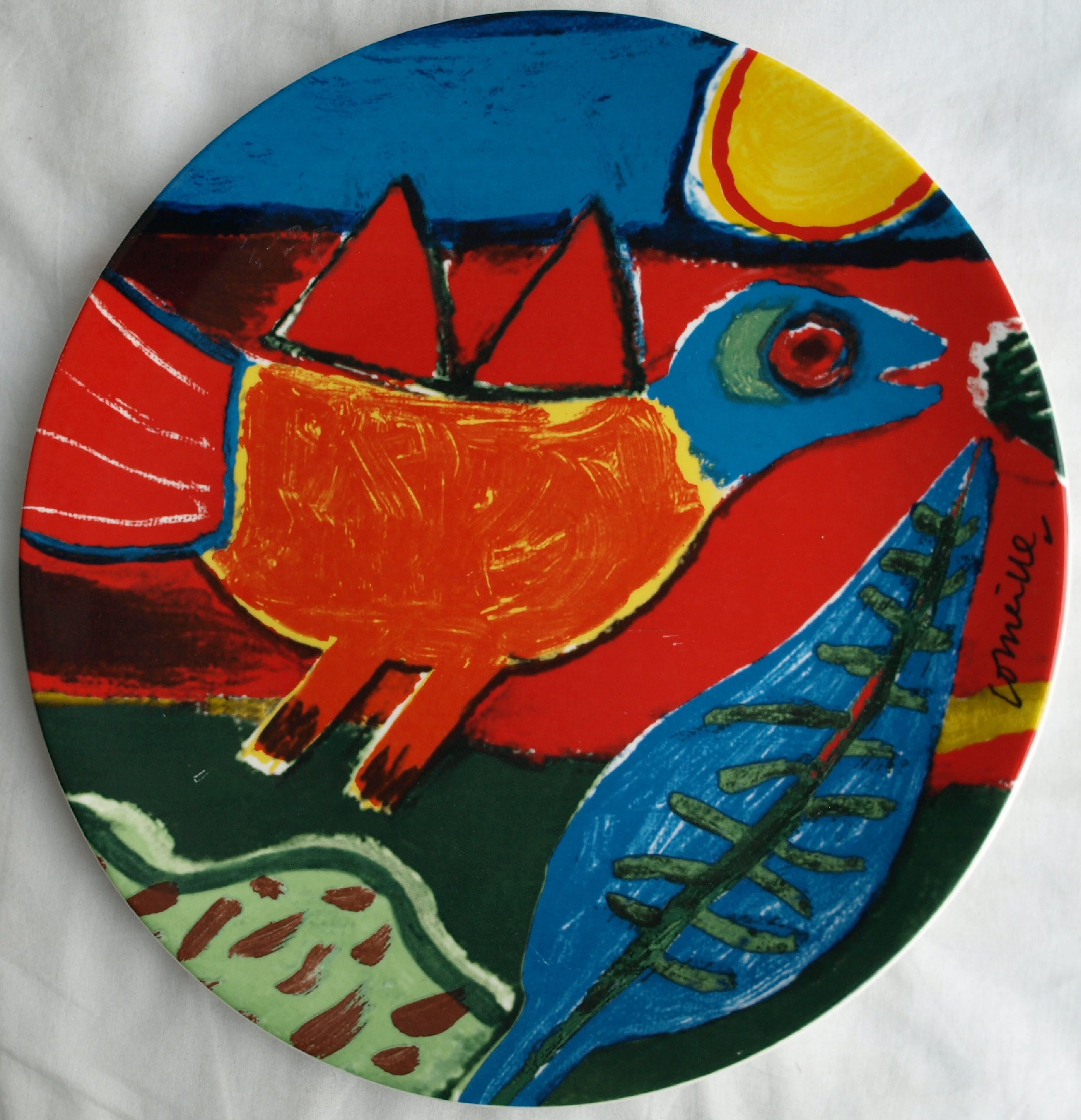 Corneille - Porseleinen serveerschaal met de doos, L' été Commençant kopen? Bied vanaf 15!