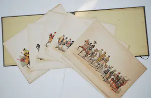 Gerardus Johannes Bos - Maskerade: intocht van Karel V - Map met 27 kleurenlitho's kopen? Bied vanaf 50!