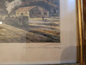 Hans Klemke - Industriële kleurenets - Hochofen Berlin - 1949 kaufen? Bieten Sie von 85!