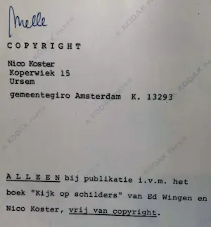 Nico Koster - Foto: Melle Oldeboerrichter kopen? Bied vanaf 75!