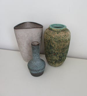 Potterie Ravelli - 3 stuks design vaasjes kopen? Bied vanaf 15!