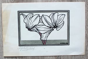 Julie de Graag - Houtsnede - 1920 kopen? Bied vanaf 275!