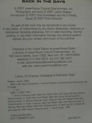 Jamel Shabazz - Gesigneerde foto (4 foto’s op 1 blad) + gesigneerd fotoboek “Back in The Days” kopen? Bied vanaf 250!