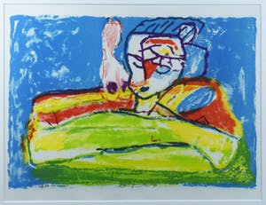 Pieter Defesche - Abstract Mens kopen? Bied vanaf 1!
