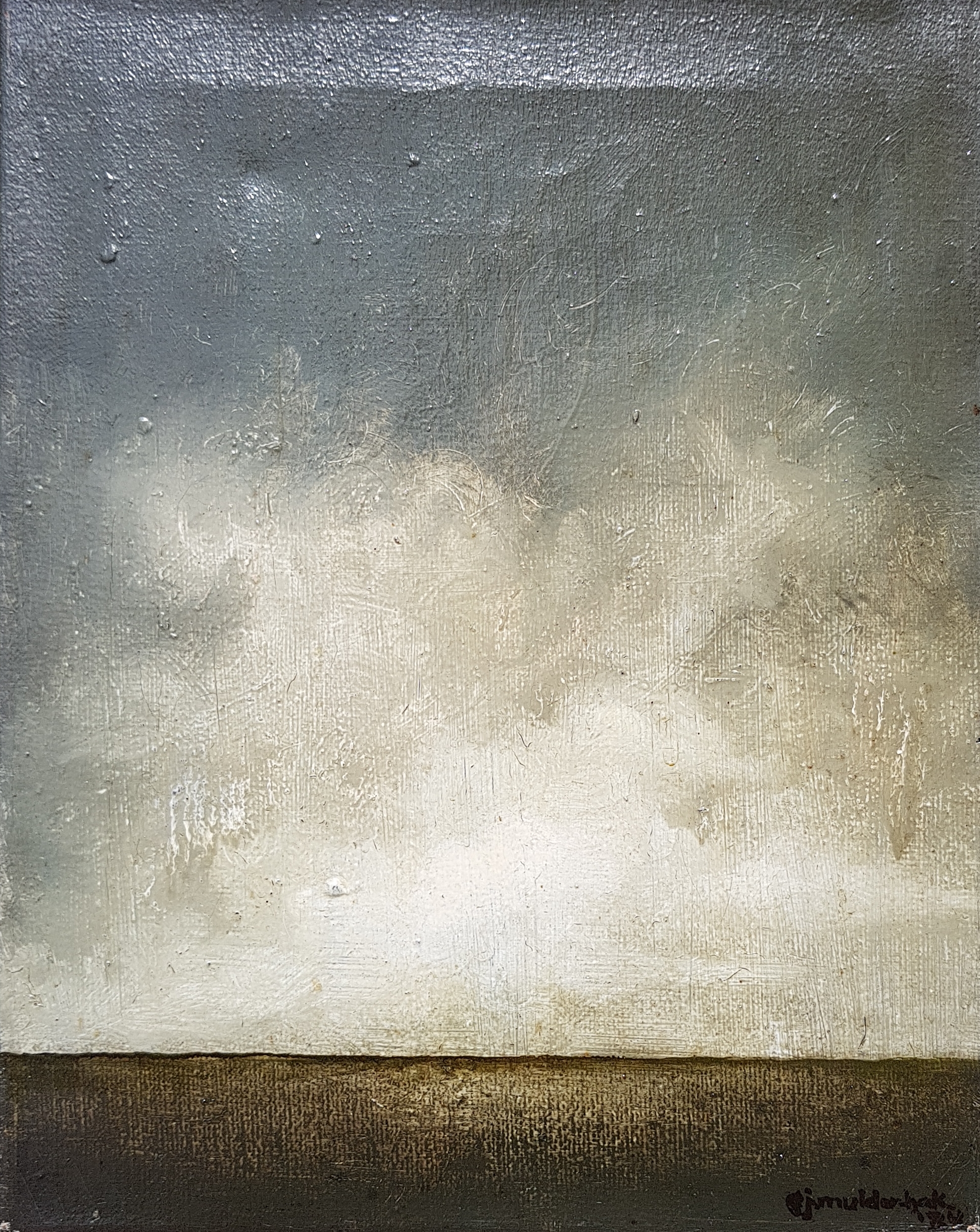 Sjoerdtje Mulder-Hak - Landschapje, Friesland? verkocht voor € 75!