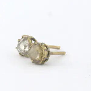 14k gouden solitair oorknoppen met roos geslepen diamanten tot. 0.40 karaat kaufen? Bieten Sie von 315!