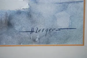 Harry Zeegers - groot bloemstilleven in een handgemaakte hardhouten lijst - kopen? Bied vanaf 1!