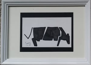 Siep van den Berg - Koe - inkt op papier kopen? Bied vanaf 75!