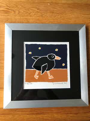 Hans Innemee - Zeefdruk. Titel, "Duck". verkocht voor € 40!