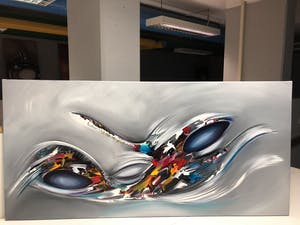 Gena - Abstract Blue kopen? Bied vanaf 1!