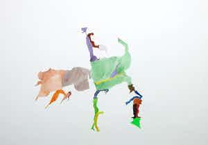 Henri Plaat - Gouache, Zonder titel verkocht voor € 70!