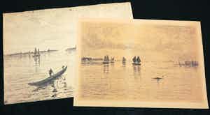 Carel Nicolaas Storm van 's-Gravesande - Lot van twee litho's verkocht voor € 40!