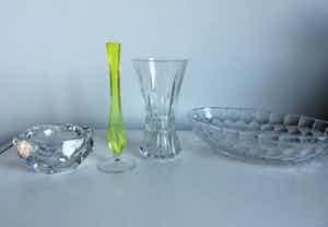 Val-Saint-Lambert - glasobjecten gecombineerd - gesigneerd verkocht voor € 35!