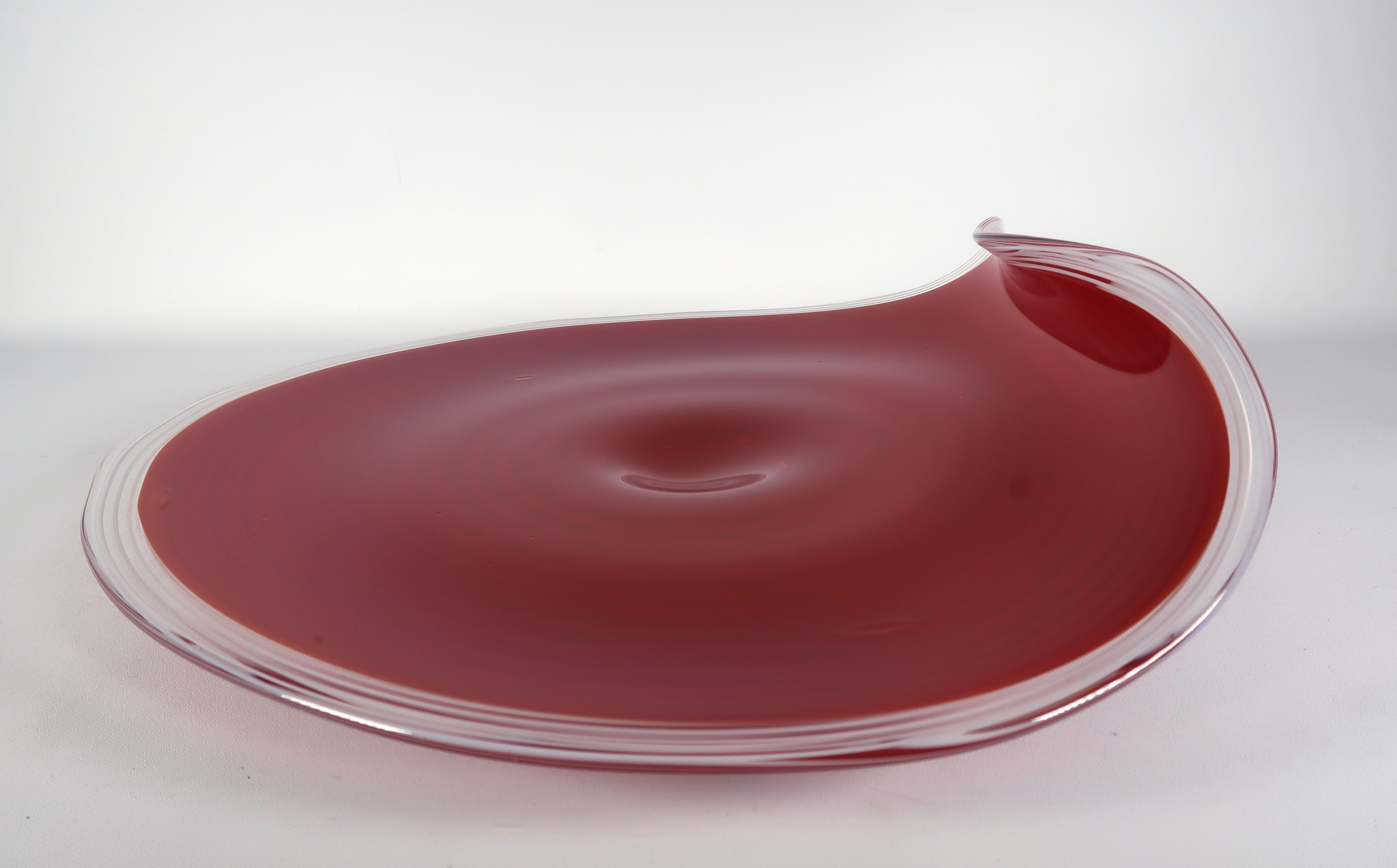 Studio de Oude Horn - Glas, Schaal met opstaande rand verkocht voor € 150!