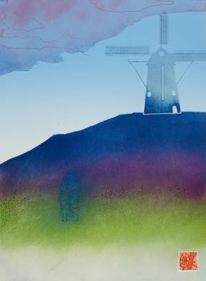 Ries Kleijnen - De molenberg 3, ets/zeefdruk kopen? Bied vanaf 35!