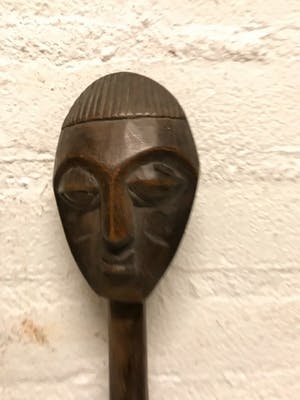 Dogon - 180328 - 3 Tribal used African spoons. kopen? Bied vanaf 45!