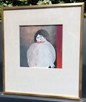 Ans Wortel - ’t is je áán te zien…, gouache (ingelijst) kopen? Bied vanaf 195!