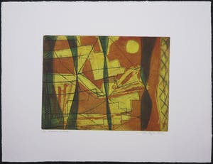 Rose Marijke Weiss - Ets en aquatint, Mexicaans landschap kopen? Bied vanaf 1!