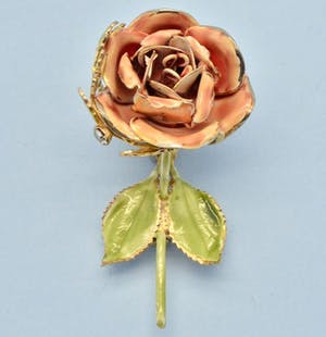 1950s Vintage Flower Brooch kopen? Bied vanaf 150!