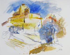 Franscz Witte - Aquarel, Reggio di Calabrië kopen? Bied vanaf 1!