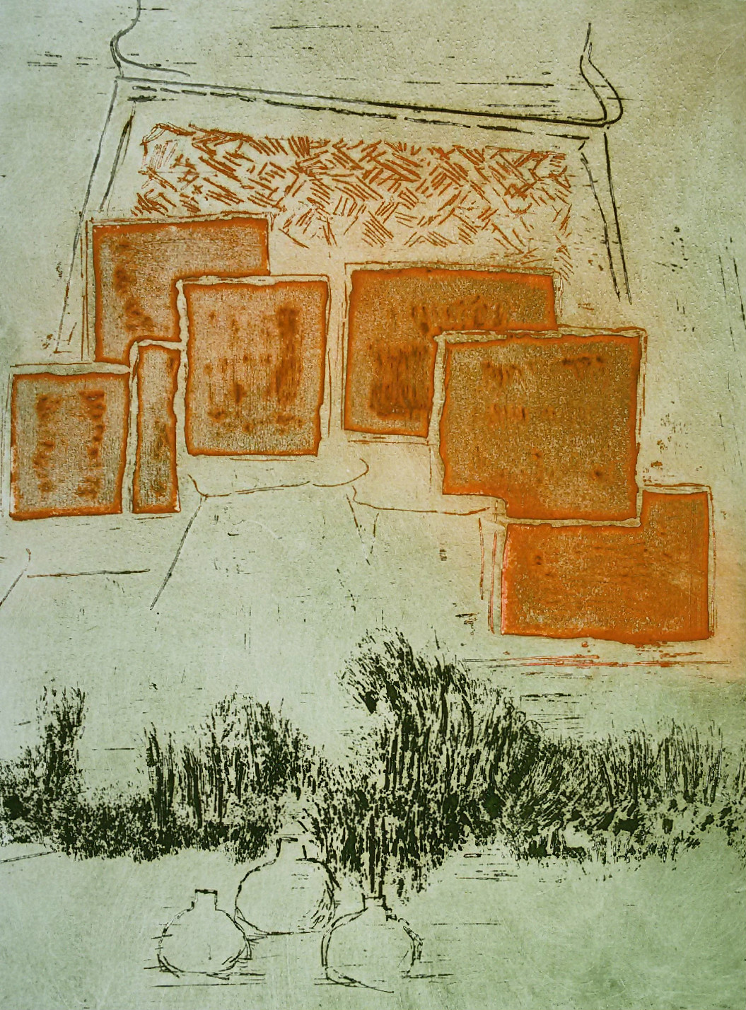 Jan Montyn - Wat Chang Mai, aquatint ets kopen? Bied vanaf 150!