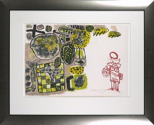 Corneille - Litho, Zonder titel, uit Femme de Nuit et d'Aube - Ingelijst kopen? Bied vanaf 200!