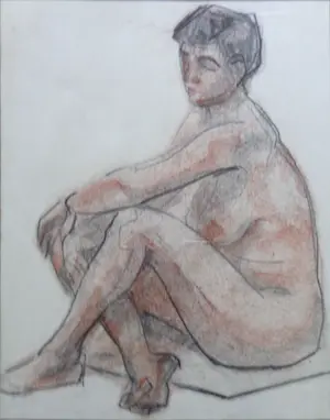 Jan Visser - LOT VAN 2 WERKEN / NAAKTE VROUWEN / ORIGINEEL WERK / 34x44cm kopen? Bied vanaf 25!