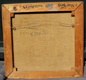 Dirk Breed - Ingelijste olieverf op doek: Knorrepotje - 1952 kopen? Bied vanaf 1000!