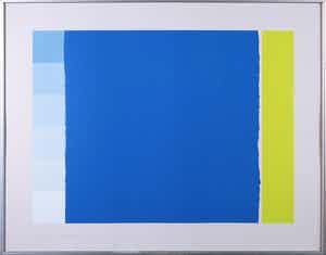 Geerhard Kuipers - Zeefdruk, Contrasts - Ingelijst verkocht voor € 35!