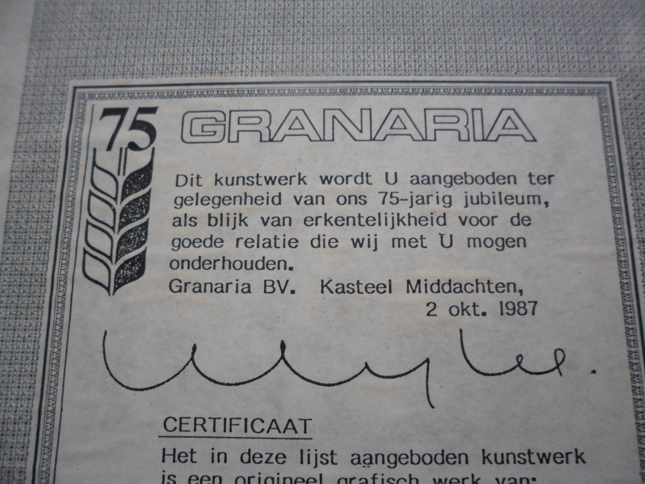 Frank Lodeizen - Abstracte compositie, Kleurenzeefdruk kopen? Bied vanaf 40!