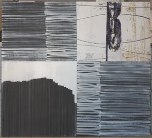 Harmen van der Tuin - Gemengde techniek op doek, Zonder titel (Zeer groot) kopen? Bied vanaf 1!