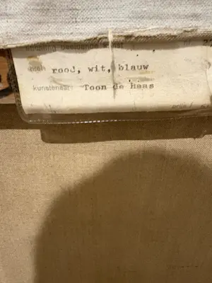 Toon de Haas - Rood wit blauw kopen? Bied vanaf 150!