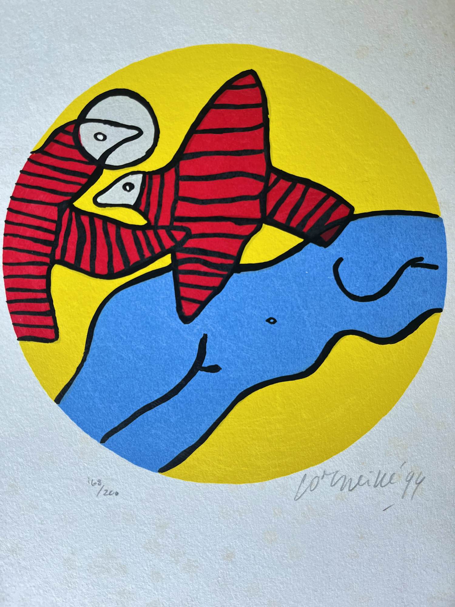 Corneille - compositie met vrouwenfiguur en vogels kopen? Bied vanaf 139!