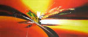 Lee Cole - Acryl op doek, Zonder titel (Groot) verkocht voor € 1!