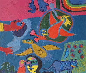 Corneille - Terragravure : Les Femmes de la Bible (2000) - Ingelijst kopen? Bied vanaf 695!