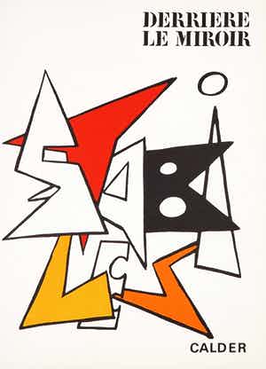 Alexander Calder - Uitgave Derrière le miroir met originele litho's, no. 141 (1963) verkocht voor € 50!