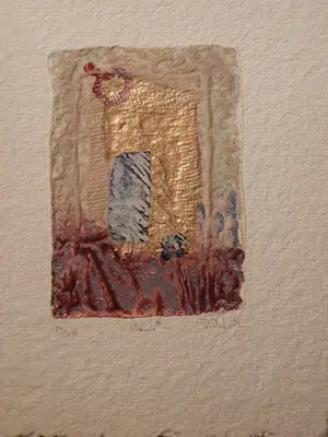 David Dodsworth - Praxis IV - 80/250, Mixed media met bladgoud kopen? Bied vanaf 65!
