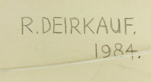 Robin Deirkauf - Acryl op doek, Left eye landscape - Ingelijst (Zeer groot) kopen? Bied vanaf 350!