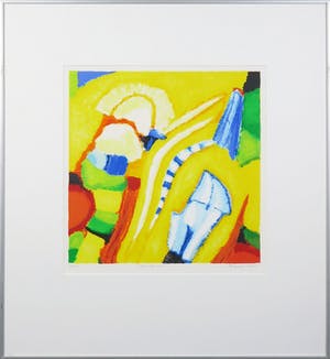 Saskia Bremer - Zeefdruk, New Age a.3. - Ingelijst kopen? Bied vanaf 1!