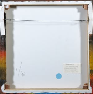 Theo Koster - Zeefdruk en collage op doek, Zonder titel (met ophangsysteem) kopen? Bied vanaf 35!