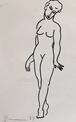 Bruneau - Naakt portret kopen? Bied vanaf 90!