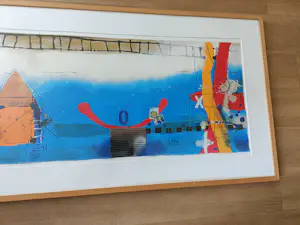 Theo Koster - Zonder titel prachtig bewerkte zeefdruk ingelijst kopen? Bied vanaf 170!