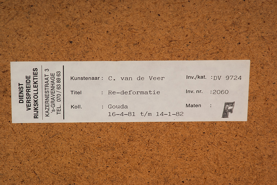 Cees van der Veer - Re-deformatie - Ets en kleuren aquatint op papier - oplage 2/5 - BKR Gouda -1981 kopen? Bied vanaf 10!