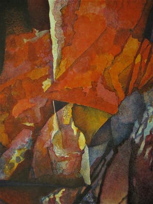 Maria Chakarova - Gelauwerd Bulgaars Grafica - Groot 1993 expressionistisch Litho gesigneerd kopen? Bied vanaf 1!