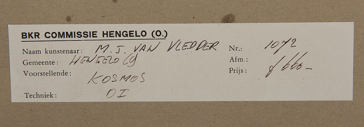 Margriet van Vledder - Kosmos - Inkt op papier - 1980 - gesigneerd kopen? Bied vanaf 10!