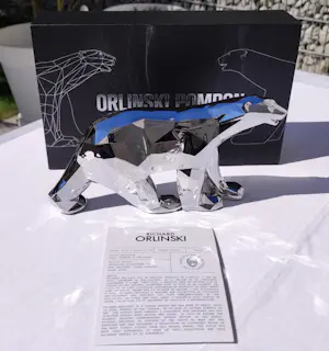 Richard Orlinski - OURS POMPON X ORLINSKI (SILVER EDITION) kopen? Bied vanaf 320!