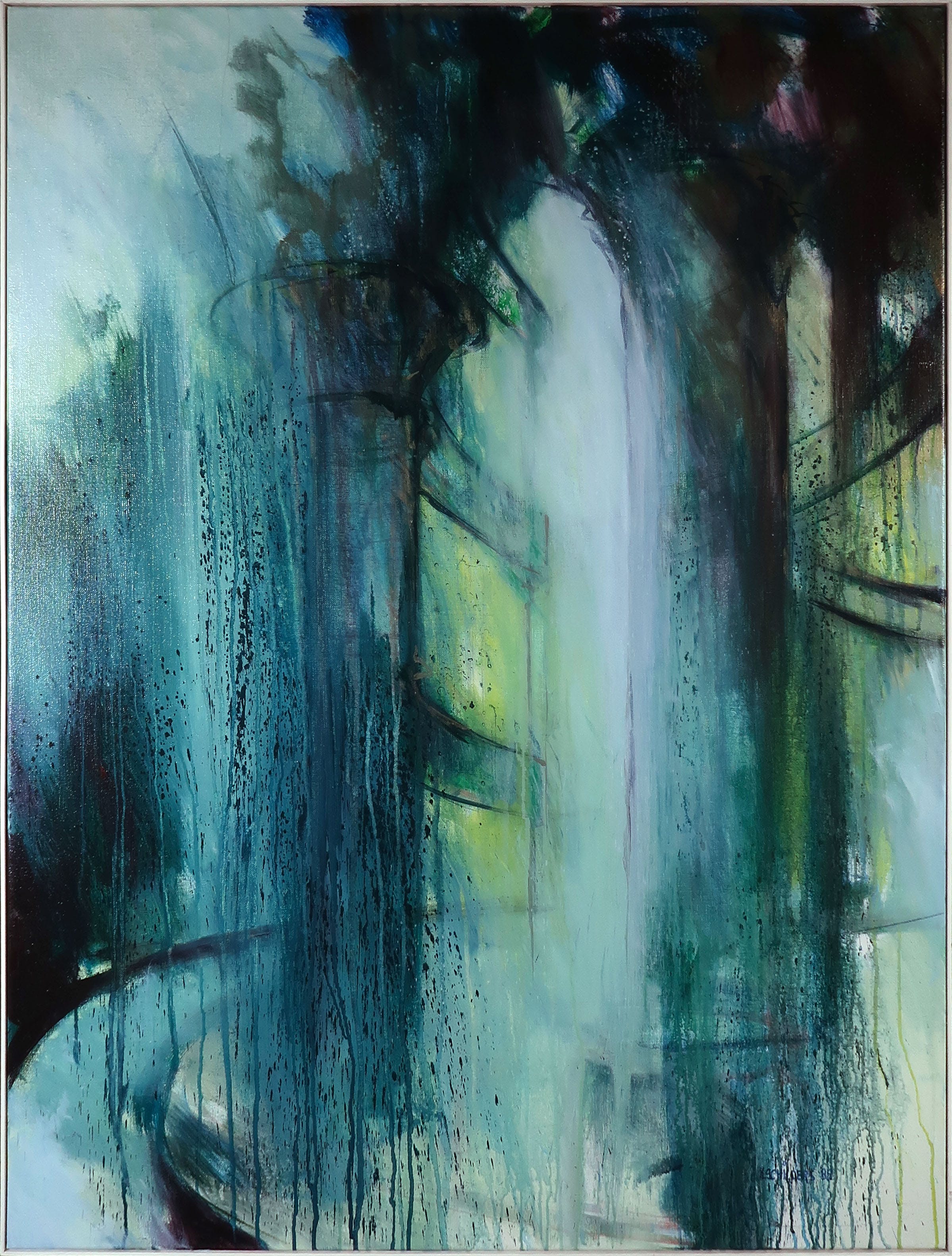 Mattie Schilders - Acryl op doek, De blindheid van het heden I - Ingelijst (Groot) verkocht voor € 250!